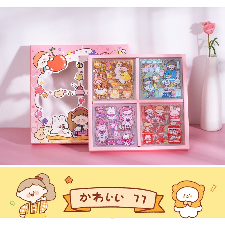 Sticker dễ thương,cute chống nước dán laptop, bình nước, đàn guitar, mũ bảo hiểm, vali.