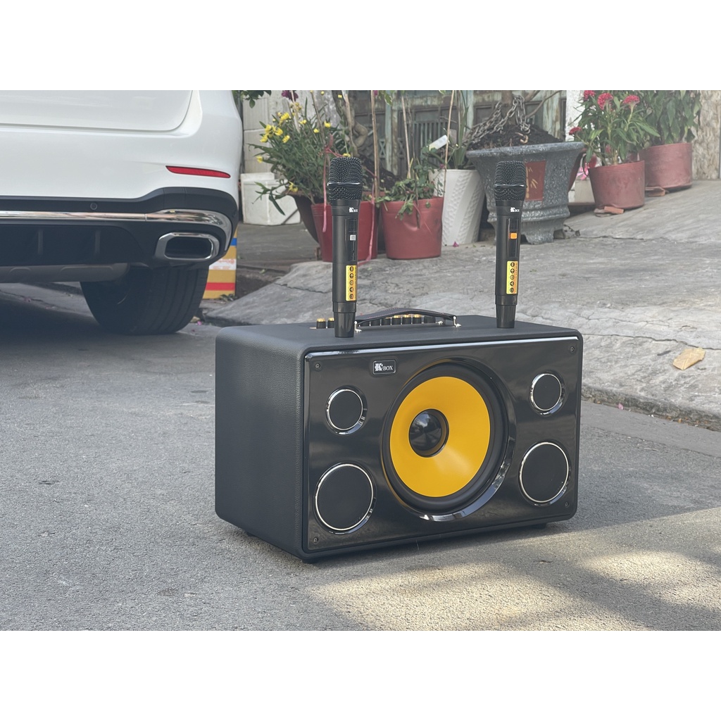 LOA XÁCH TAY KCBOX KC S9 KÈM 2MIC CÔNG SUẤT 200WAT NGOẠI HÌNH GỌN NHẸ TINH TẾ -BASS SIÊU TRẦM