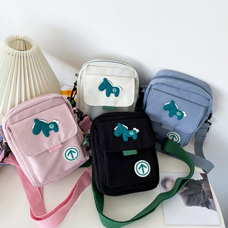 Túi Đeo Chéo Nhỏ Bằng Nylon Họa Tiết Hoạt Hình Cho Nữ