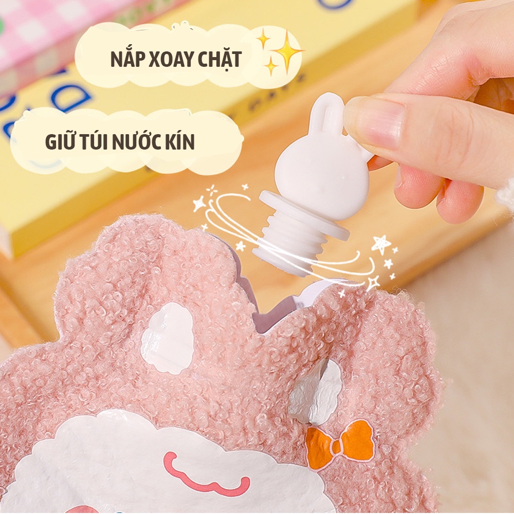 Túi chườm nóng lạnh 350ml chườm nóng giảm đau bụng kinh cho bạn gái, giữ ấm mùa đông, chườm lạnh hạ sốt ALI CARE