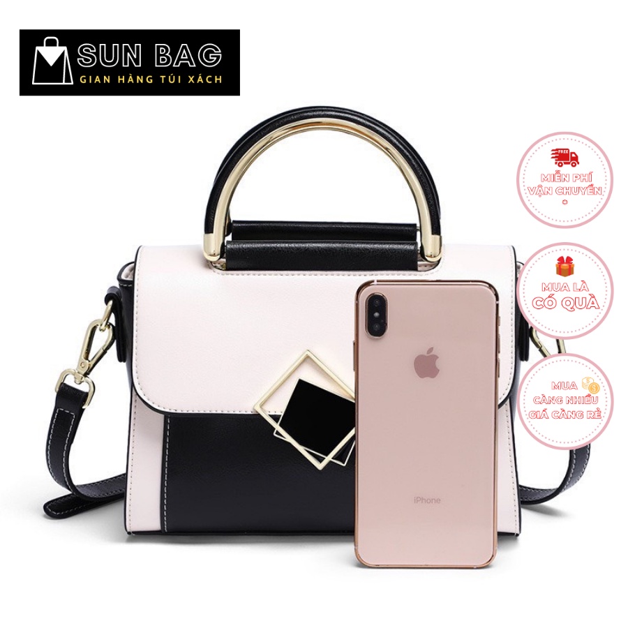 Túi xách nữ đeo chéo, đeo vai Sun Bags, dùng đi chơi, đi học, đi làm, chất da đẹp, thời trang cao cấp size 22cm SB419