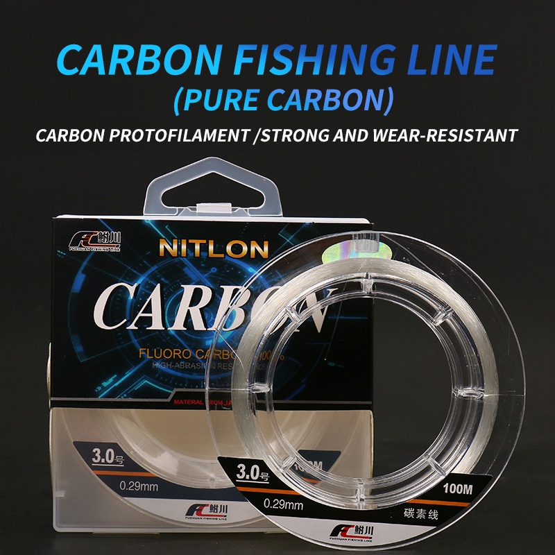 Cuộn Dây Câu 100M Bằng Sợi Carbon Cao Cấp