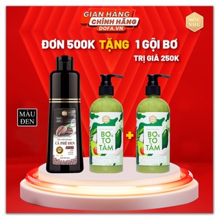 Combo Dầu Gội Phủ Bạc Cà Phê Đen Mộc Nhu Và Dầu gội Dưỡng Nhuộm Mộc Nhu, Phủ Đen Tóc Bạc Sau 5 Phút Gội Tại Nhà, 280Gram