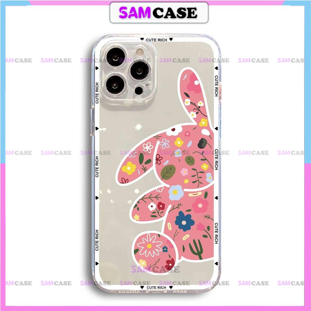 Ốp lưng gấu thỏ cute cạnh vuông chống sốc silicon trong suốt bvc cho iphone ip 6/6s/7/8/X/XS/11/12/13/14 Pro Plus Max
