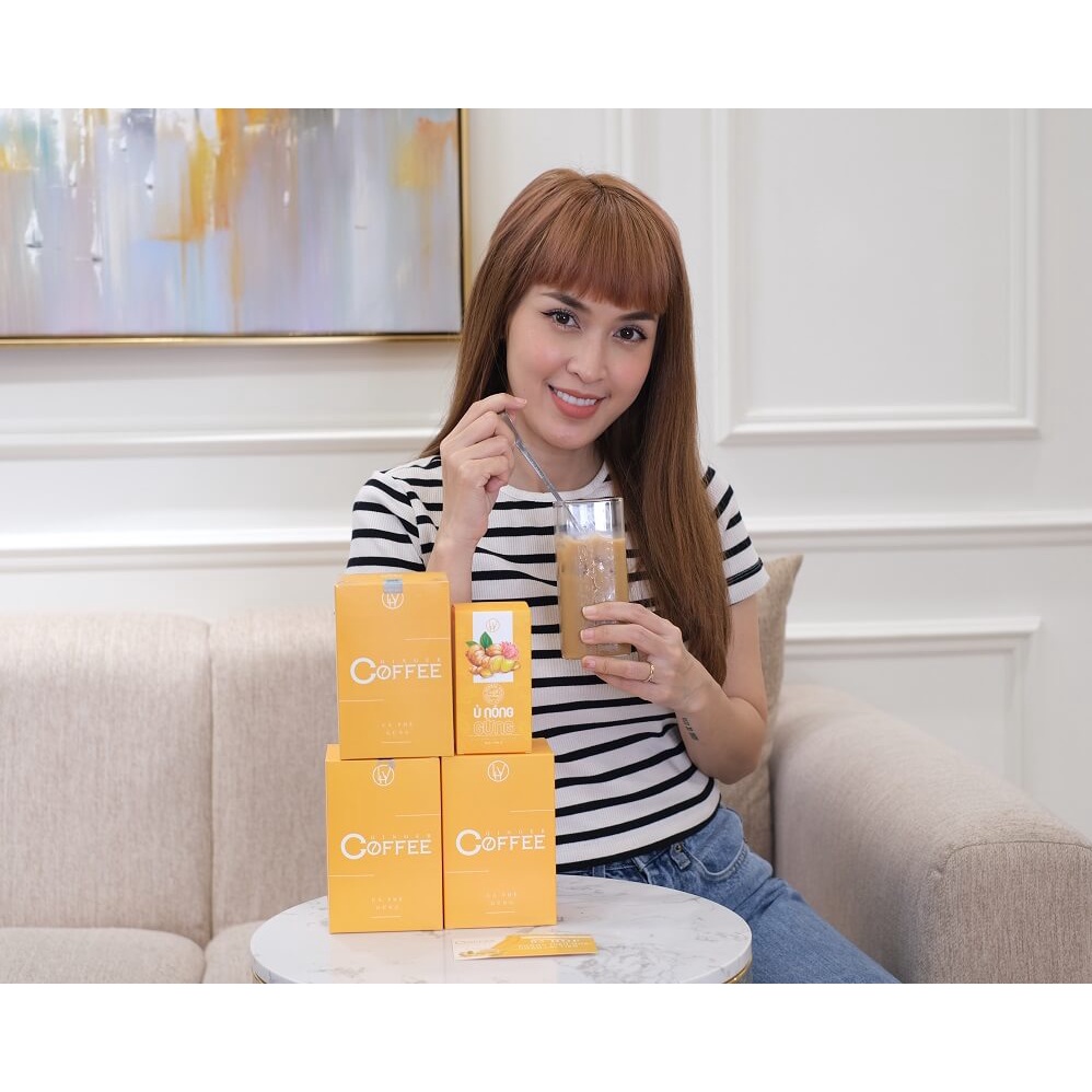 Cà Phê Gừng Giảm Cân Hộp 20 Gói - Ginger Coffee Chính Hãng