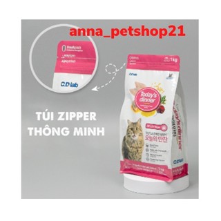 1kg thức ăn hạt today's dinner cho mèo mọi lứa tuổi