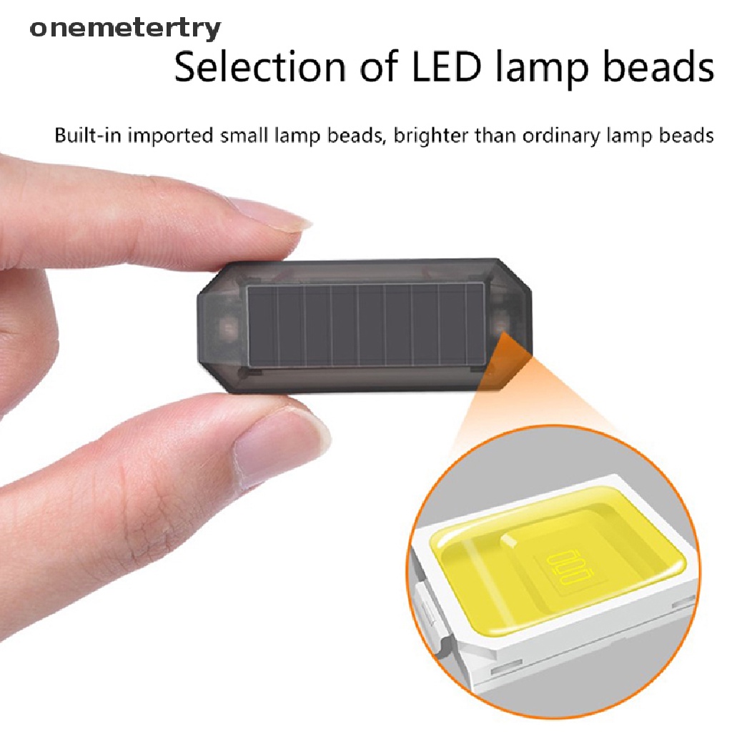 Đèn LED Cảnh Báo Mini Sử Dụng Năng Lượng Mặt Trời Cho Xe Hơi