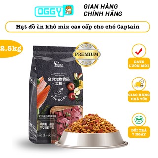 Hạt thức ăn cún cưng Captain trộn lẫn thịt bò, phô mai, cá hồi, rau củ