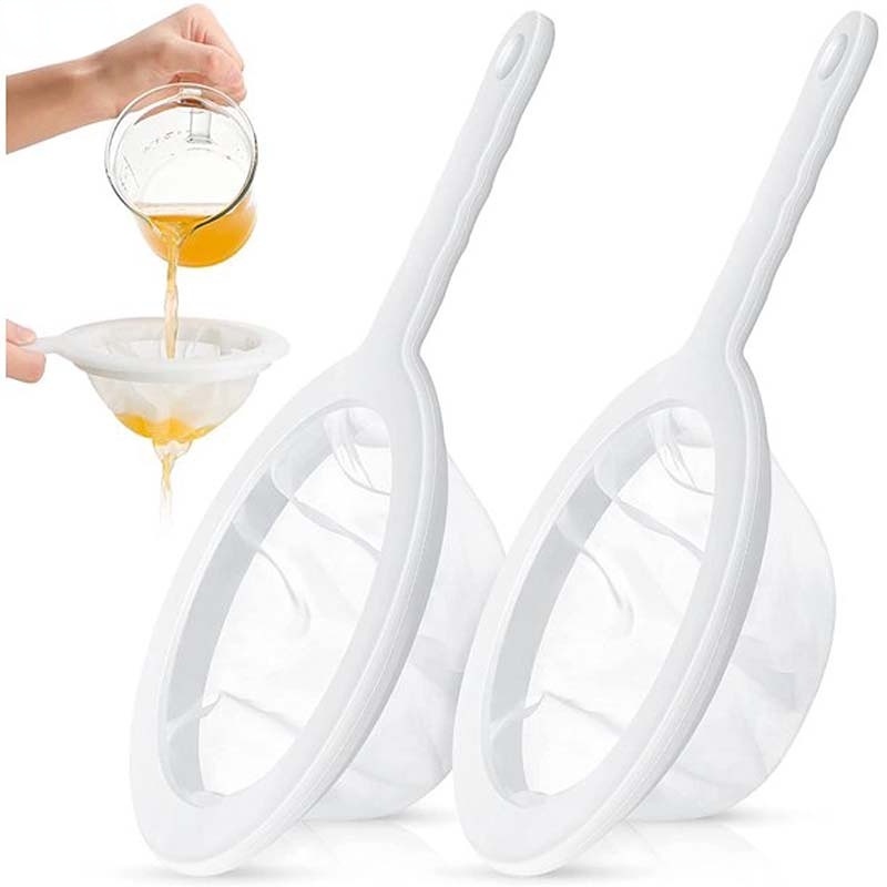 100 / 200 / 400 Lưới Lọc Cà Phê Bằng Nylon Có Tay Cầm Tiện Dụng