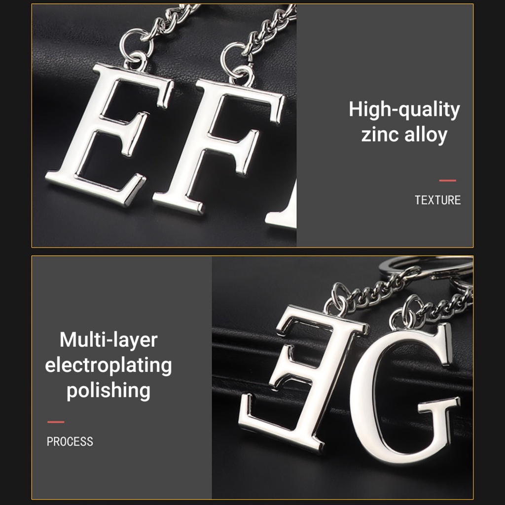 Mặt phụ kiện LENOVO bằng kim loại mạ điện mặt hình 26 chữ cái A-Z