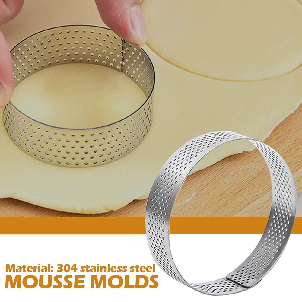 Khuôn Nướng Bánh Hình Tròn / Oval / Vuông Bằng Thép Không Gỉ Q3V2 6 / 8 / 10cm