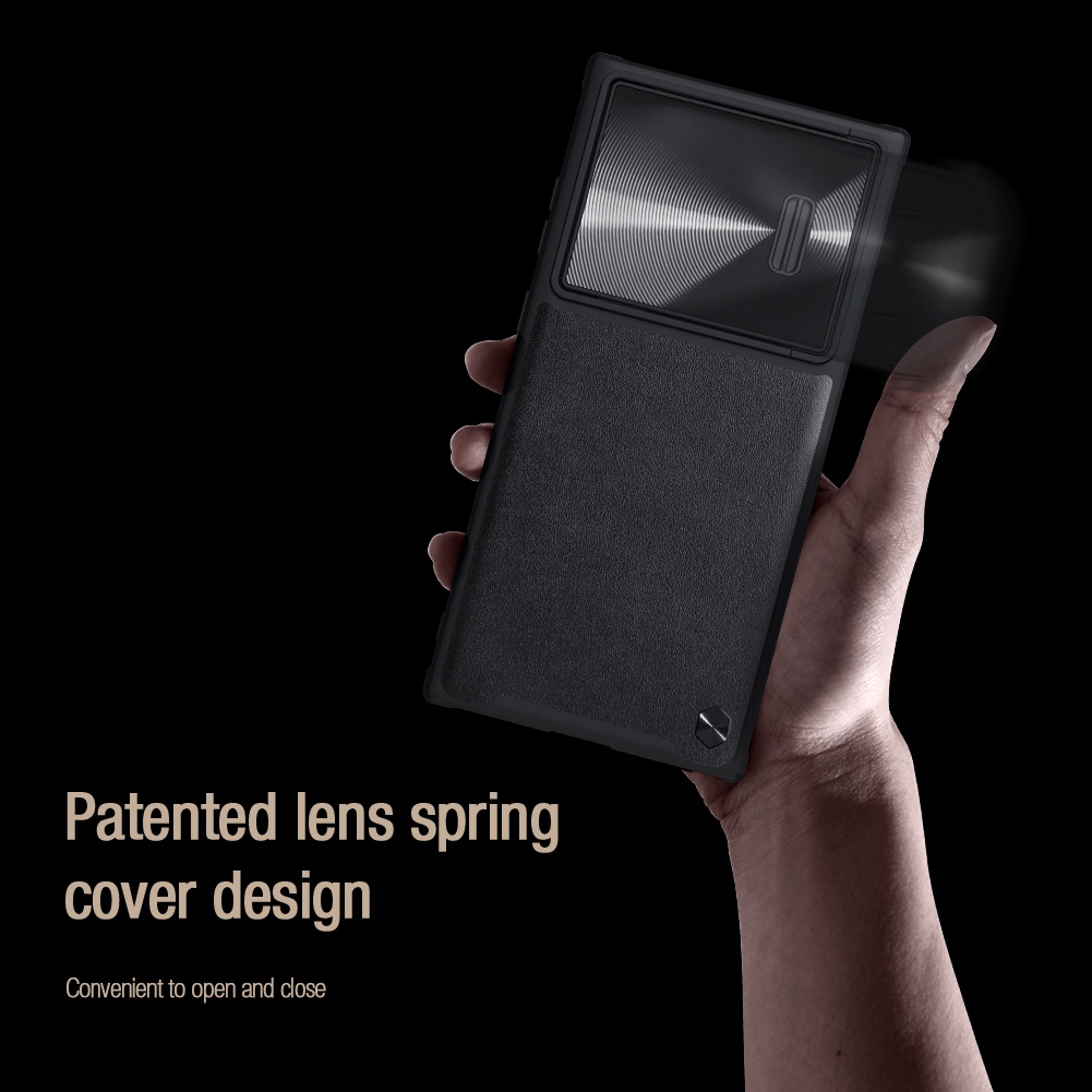 Ốp lưng Samsung S23 Ultra NILLKIN CamShield S Da Trượt Bảo vệ máy ảnh TPU + PC Ốp lưng cho Samsung Galaxy S23 Plus S23+ 5G