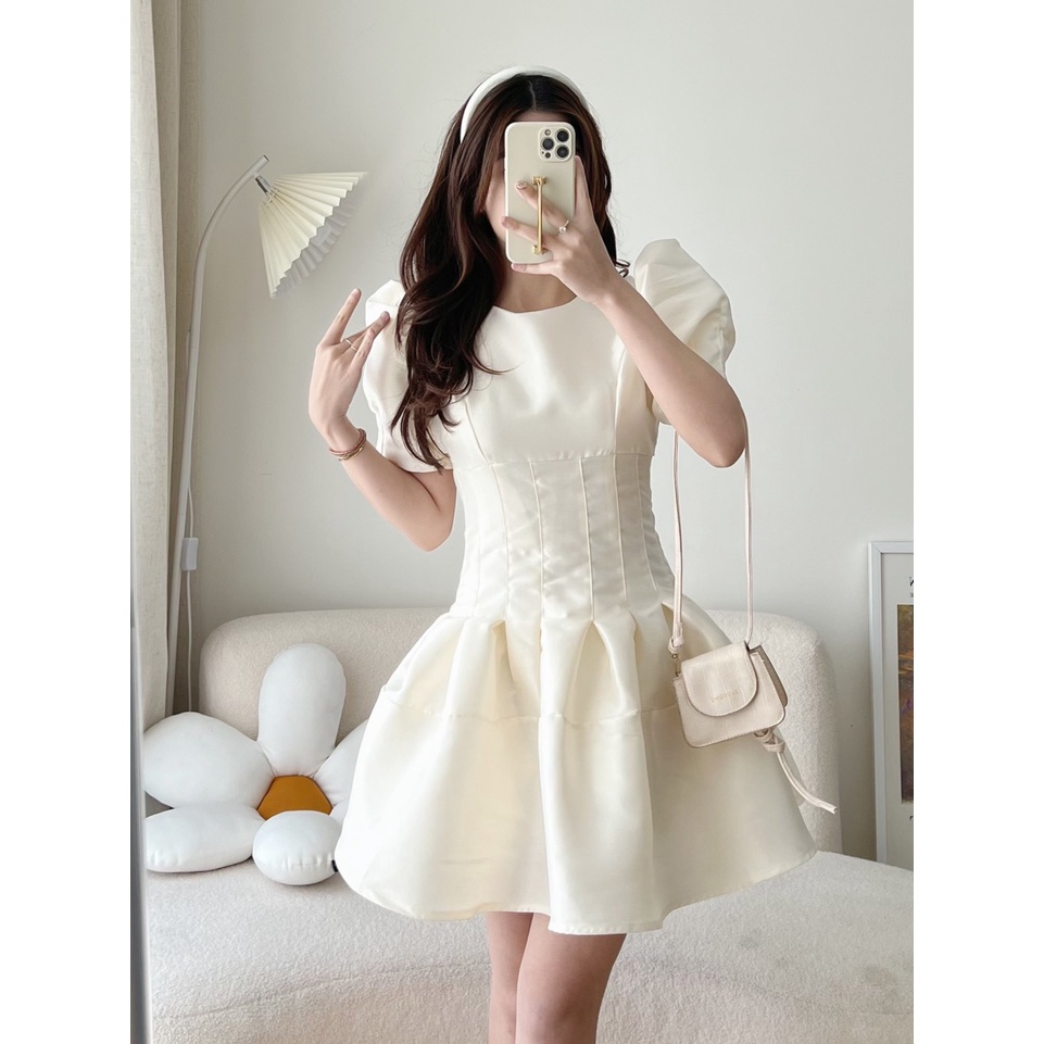 - Váy Tafta cao cấp  tiểu thư siêu sang chảnh  - GV01 - jannahouse