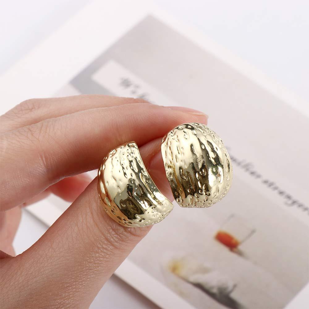 Bông Tai Hình Tròn Bằng Kim Loại Thời Trang Cho Nữ|Khuyên Tai Hình Học Nhiều Màu Sắc Dành Cho Nữ