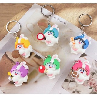 Móc Khóa Thỏ Trắng Sport Siêu Cute