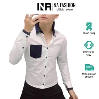Áo sơ mi  - Áo sơ mi lụa cao cấp - Chất liệu lụa mềm mịn, mát mẻ, dáng trẻ trung thanh lịch, mặc bao đẹp