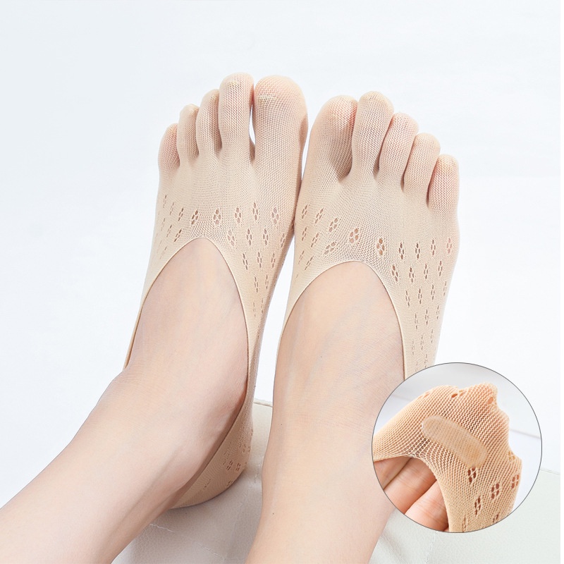 Vớ Nhung Năm Ngón Thoáng Khí Chống Trượt Phong Cách Mới