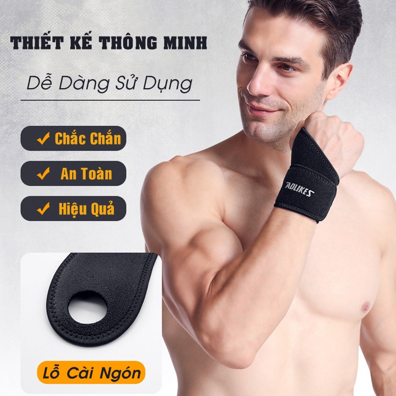 Băng Quấn Cổ Tay (01 Đôi) QCT/01 Tập Gym Chính Hãng Bảo Vệ Cổ Tay Thể Thao Dùng Cho Tập Tạ Cầu Lông Tennis