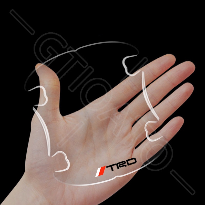 GTIOATO Cho Toyota TRD Miếng Dán Tay Nắm Cửa Ô Tô Trong Suốt Chống Xước Trầy Xe Hơi Miếng Dán Hõm Cửa Ô Tô Dán Xe Trang Trí ô Tô