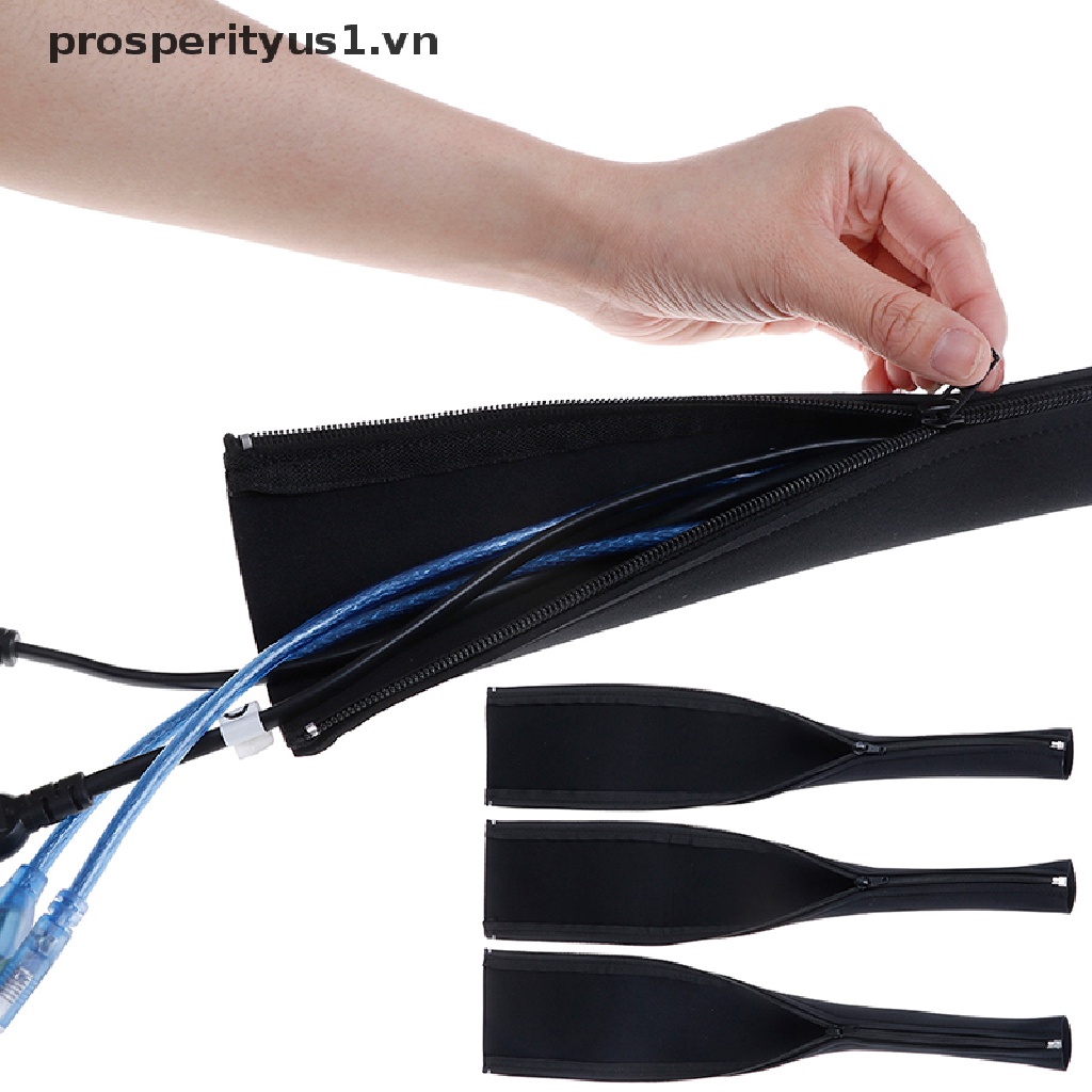 1 Vỏ Bọc Dây Cáp Bằng Cao Su Tổng Hợp Có Khóa Kéo Chuyên Nghiệp [VN]