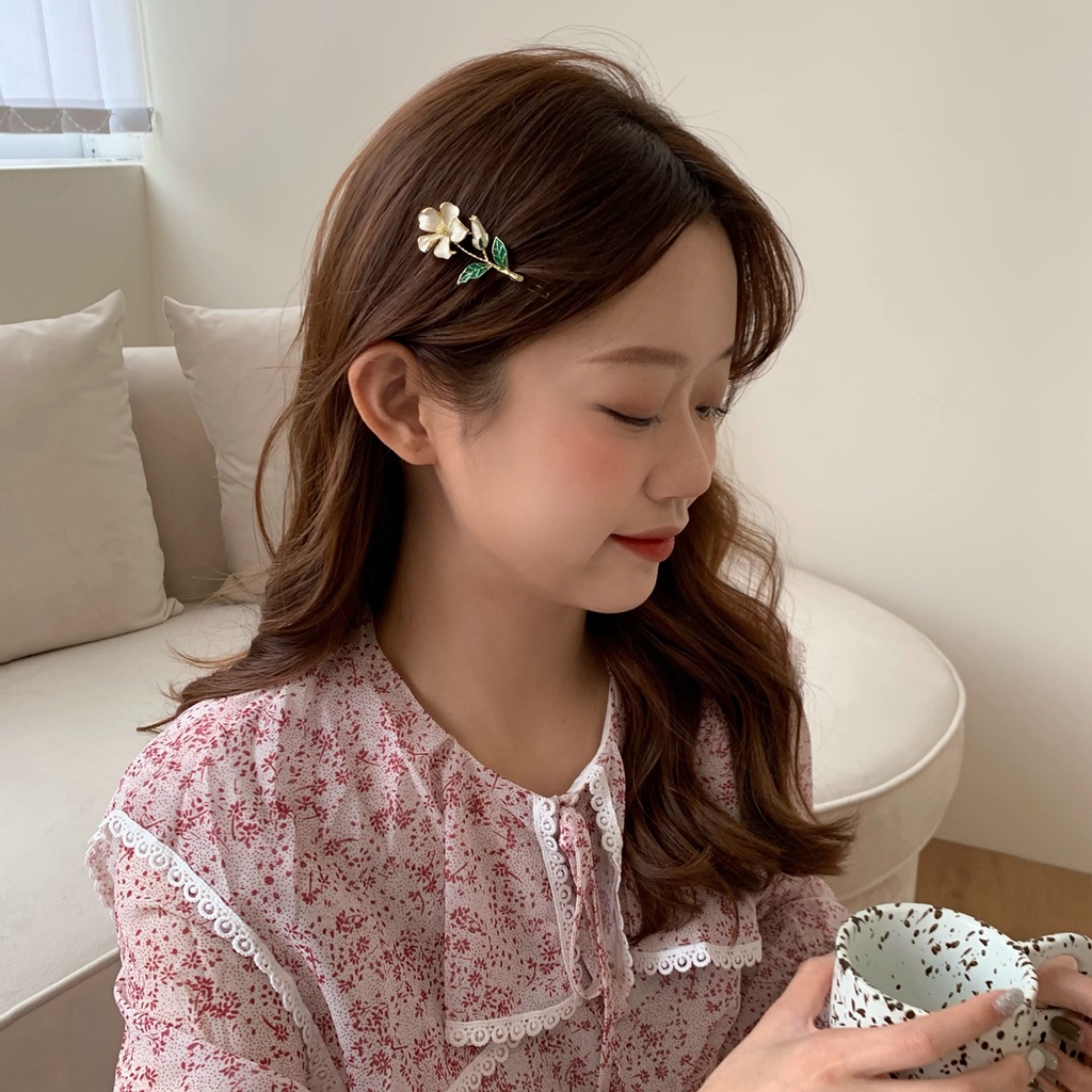 Kẹp Tóc Hình Hoa Phong Cách Hàn Quốc Phù Hợp Cho Mùa Hè