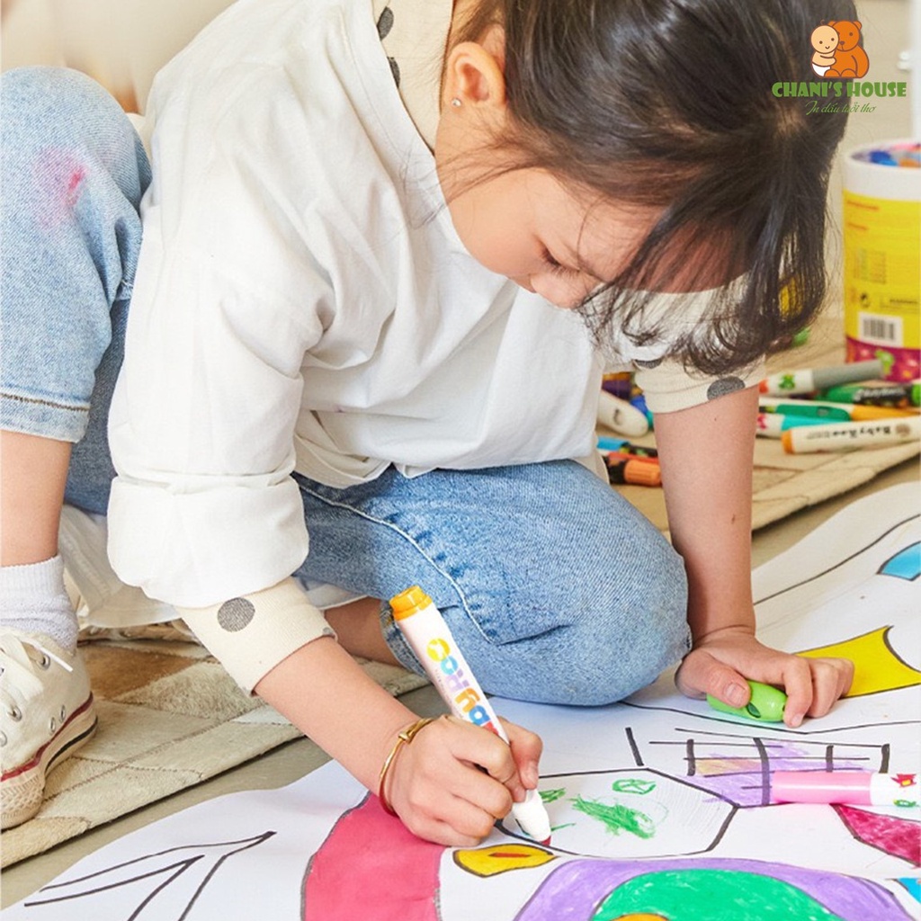 BÚT MÀU JOAN MIRÓ CÓ THỂ TẨY RỬA ĐƯỢC MÀU NGUYÊN LIỆU AN TOÀN CHO BÉ - BÚT DẠ, MÀU SÁP