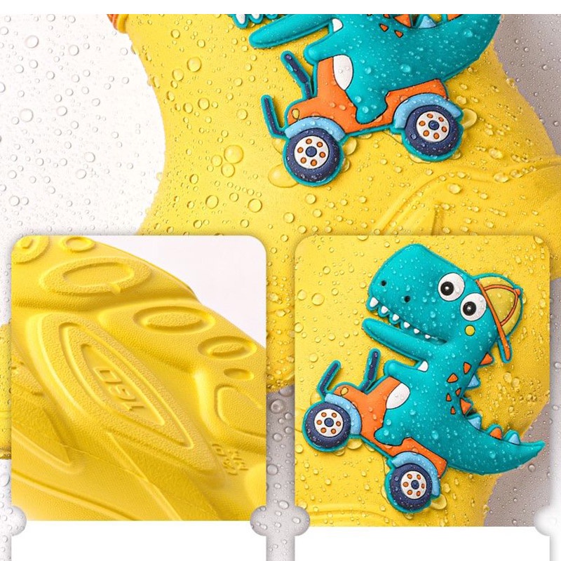 Ủng đi mưa IQ ANGEL chống nước chống trượt họa tiết hoạt hình thời trang dành cho trẻ em