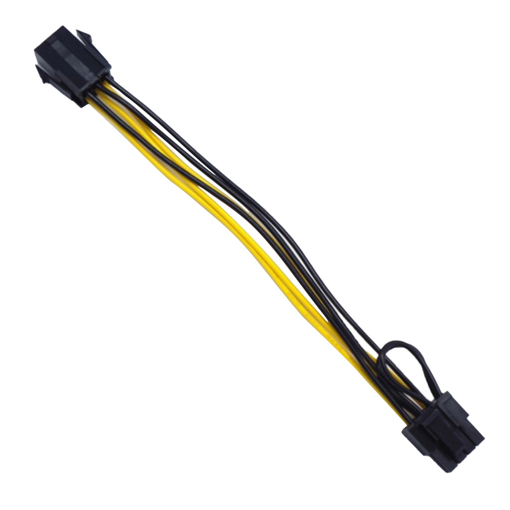 Dây Cáp Tách Thẻ Đồ Họa Hoa Hướng Dương 6Pin Sang 8Pin 22cm Cho Máy Tính PC