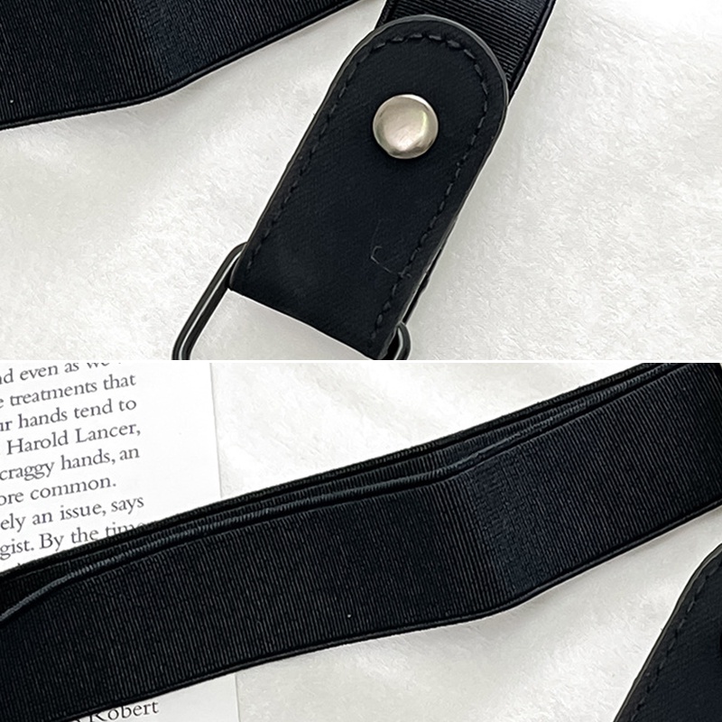 1 Thắt Lưng Vải Denim Vô Hình Co Giãn Không Khóa Dễ Điều Chỉnh Phong Cách Unisex