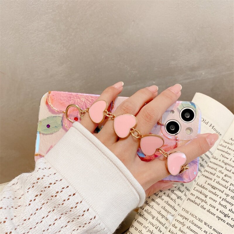Ốp Điện Thoại Mềm Hình Hoa Có Dây Đeo Tay Cho OPPO A78 Reno8 T Reno 8 8T 4G 5G 2023 Reno8T OPPOA78