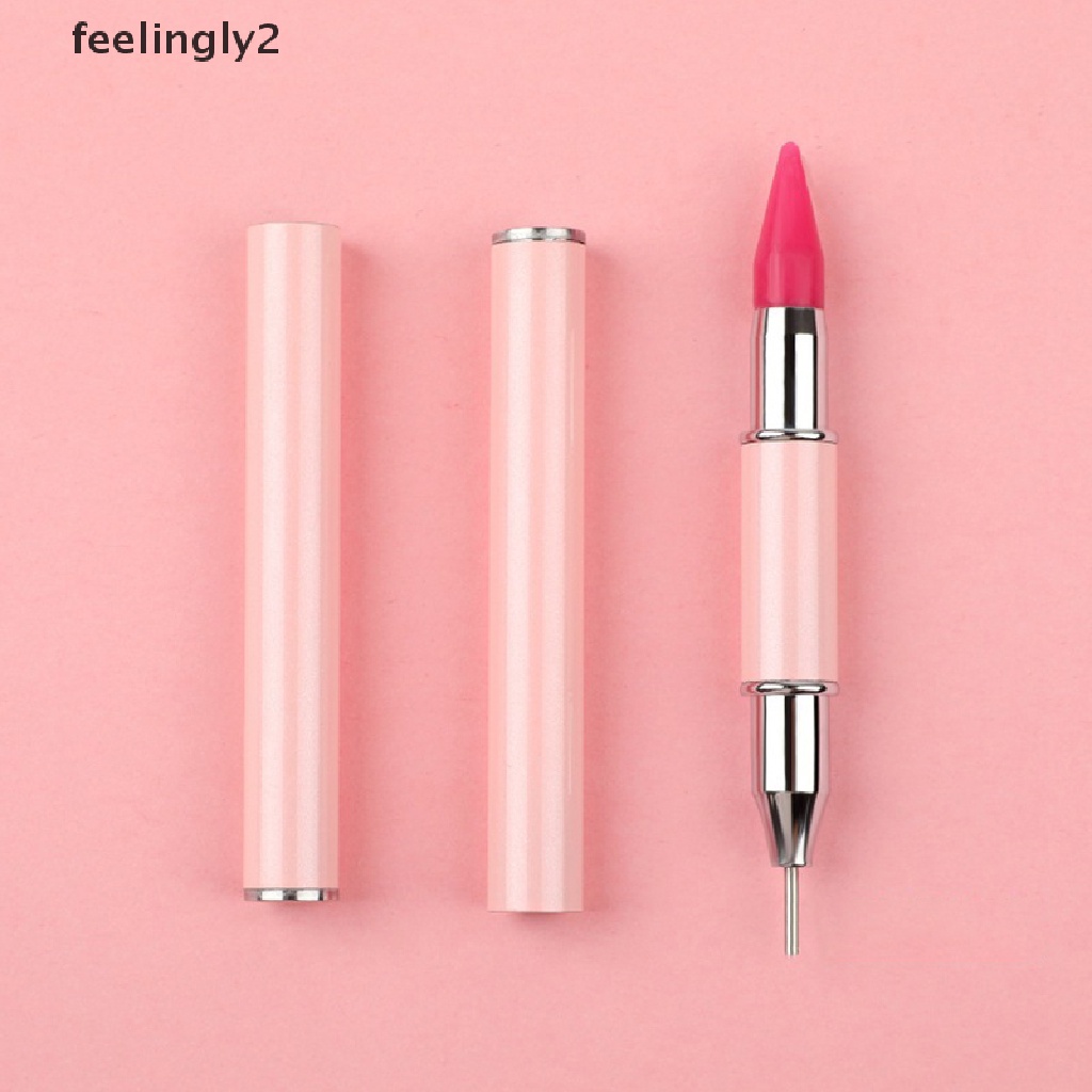 Bút Chấm Bi Hai Đầu Xoay Được Đính Đá Trang Trí Móng Nghệ Thuật