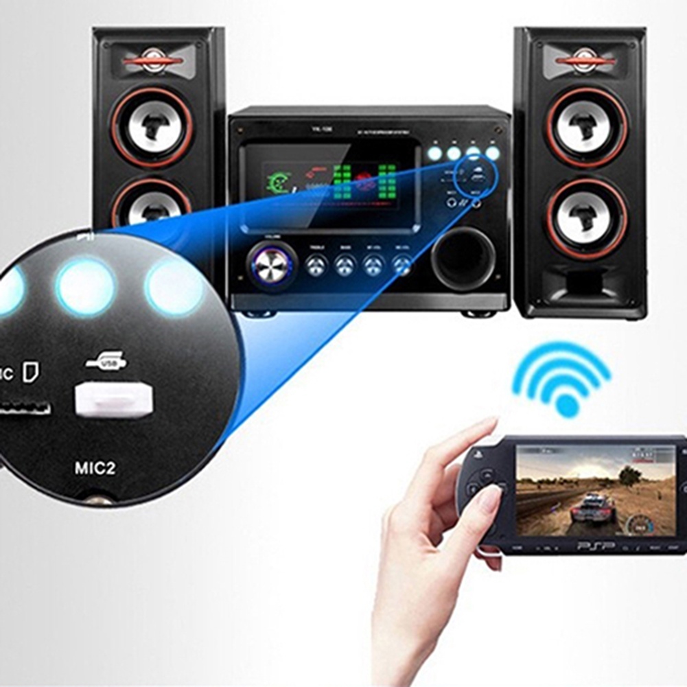 Usb Bluetooth Không Dây Hình Hoa Hướng Dương + Bộ Thu Âm Thanh Rảnh Tay Cho Xe Hơi