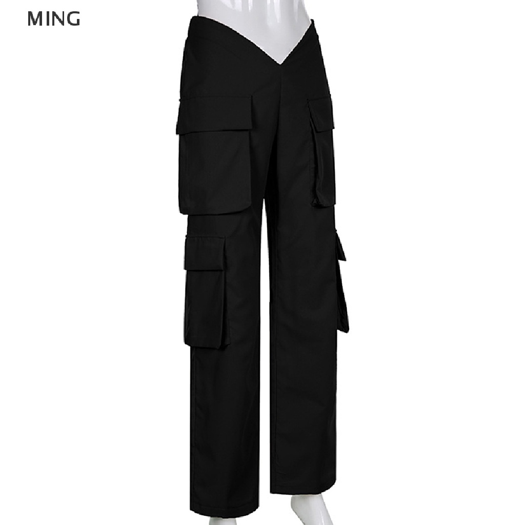 Quần Baggy Y2K Ống Rộng Lưng Thấp Phong Cách Vintage Thời Trang Cho Nữ