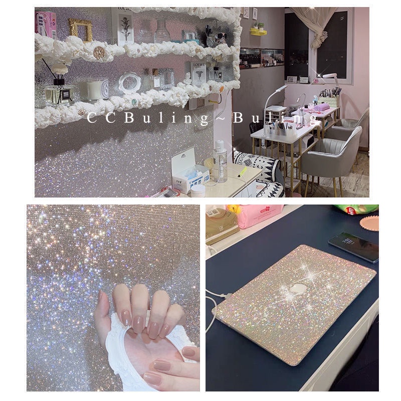 Miếng Dán Đính Đá Lấp Lánh Trang Trí Cửa Kính Xe Hơi diy 2.9