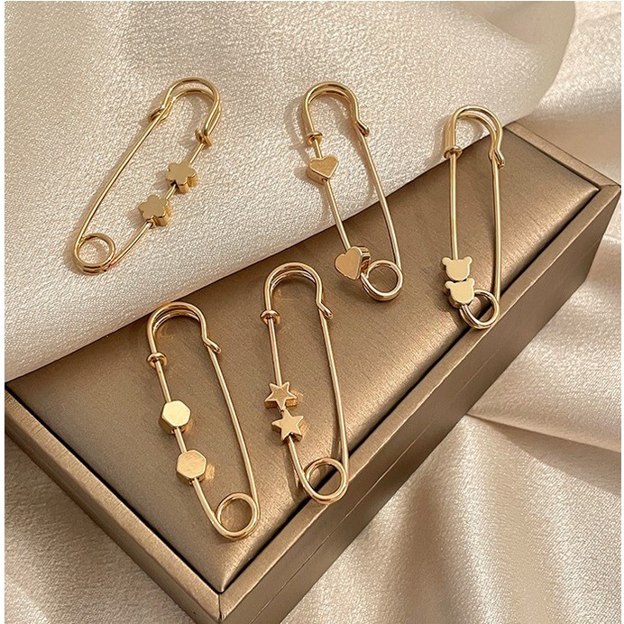 Ghim băng vàng cài áo/váy, đai quần thu nhỏ eo điều chỉnh thắt lưng/trang trí Tatitava