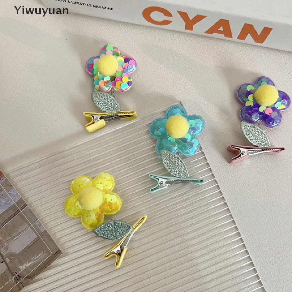 1 Kẹp Tóc Hình Hoa Vui Nhộn Cho Bé Gái