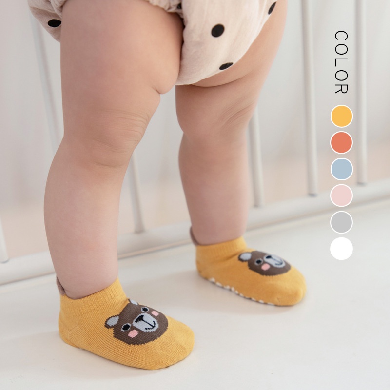 Vớ cotton Chống Trượt Họa Tiết Hoạt Hình Dễ Thương Cho Bé
