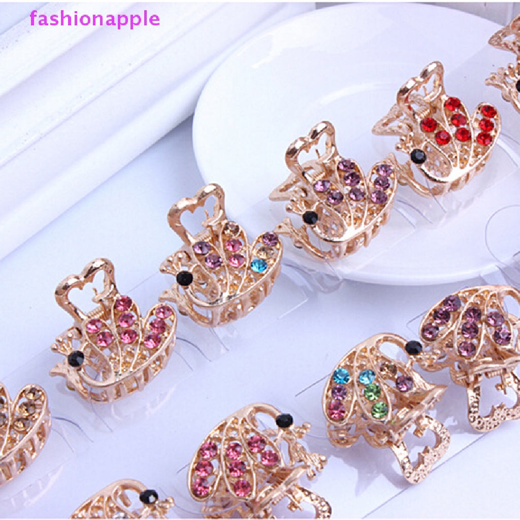 Kẹp Tóc Mini Hình Hoa Đính Pha Lê Phong Cách Mới