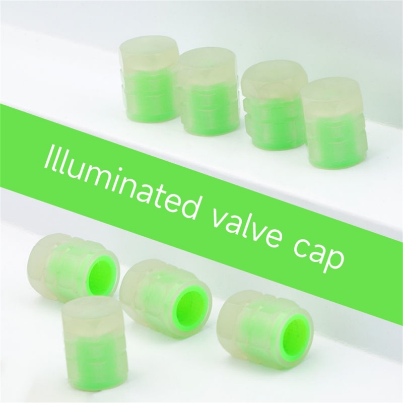 Nắp Van Bánh Xe Hơi / Xe Máy Điện Màu Sắc Dạ Quang Độc Đáo