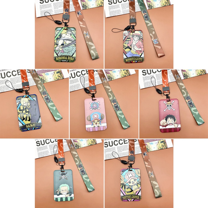 Thẻ Xe Buýt Kèm Dây Đeo Cổ Họa Tiết Hoạt Hình One Piece Sauron Luffy