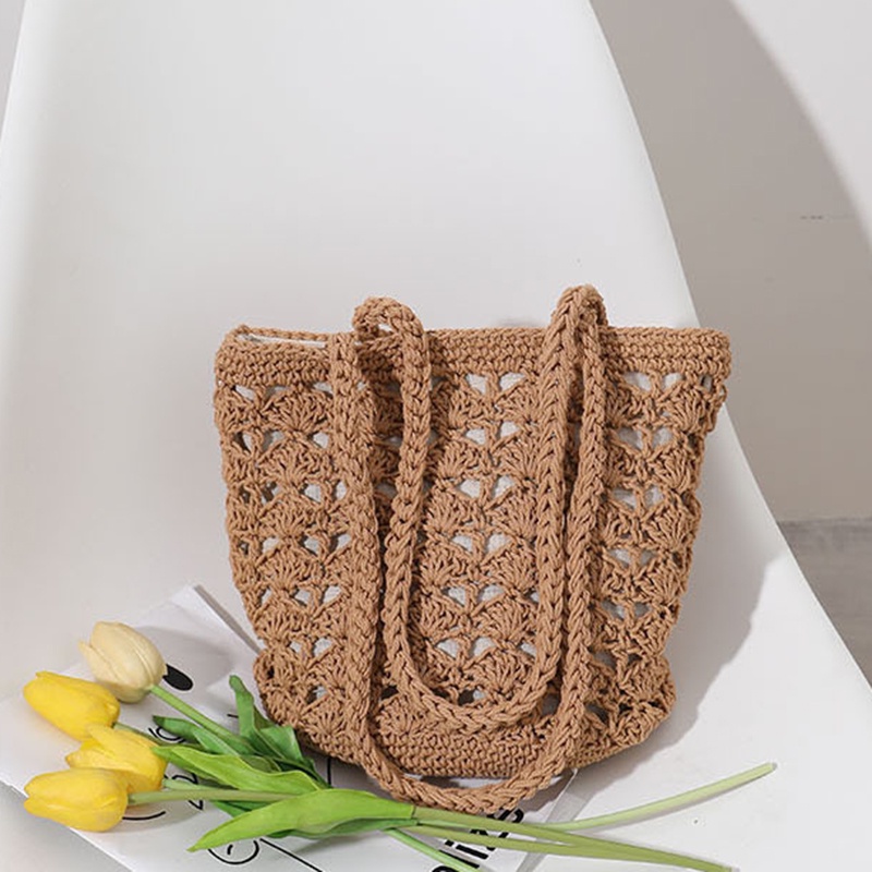 Túi Xách cotton Dệt Tay Phong Cách Hàn Quốc Cho Nữ