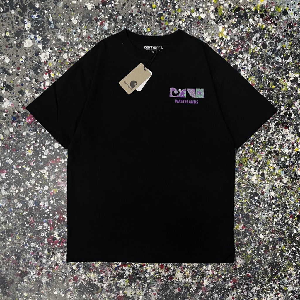 Carhartt Áo Thun Ngắn Tay Dáng Rộng In Họa Tiết Graffiti Phối Màu Cá Tính Cho Cặp Đôi