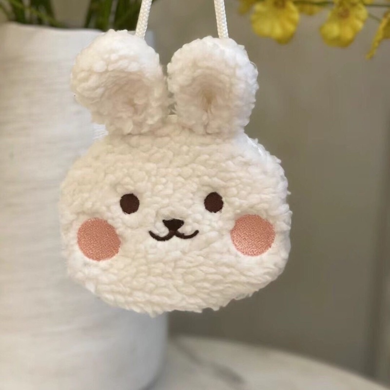 Túi đeo chéo đầu thỏ, gấu bông cho bé