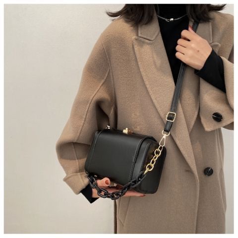 Túi Đeo Vai / Đeo Dưới Cánh Tay / Đeo Chéo Cỡ Nhỏ Phối Dây Xích Kiểu Retro Pháp Thời Trang Cao Cấp Ttf616 Cho Nữ
