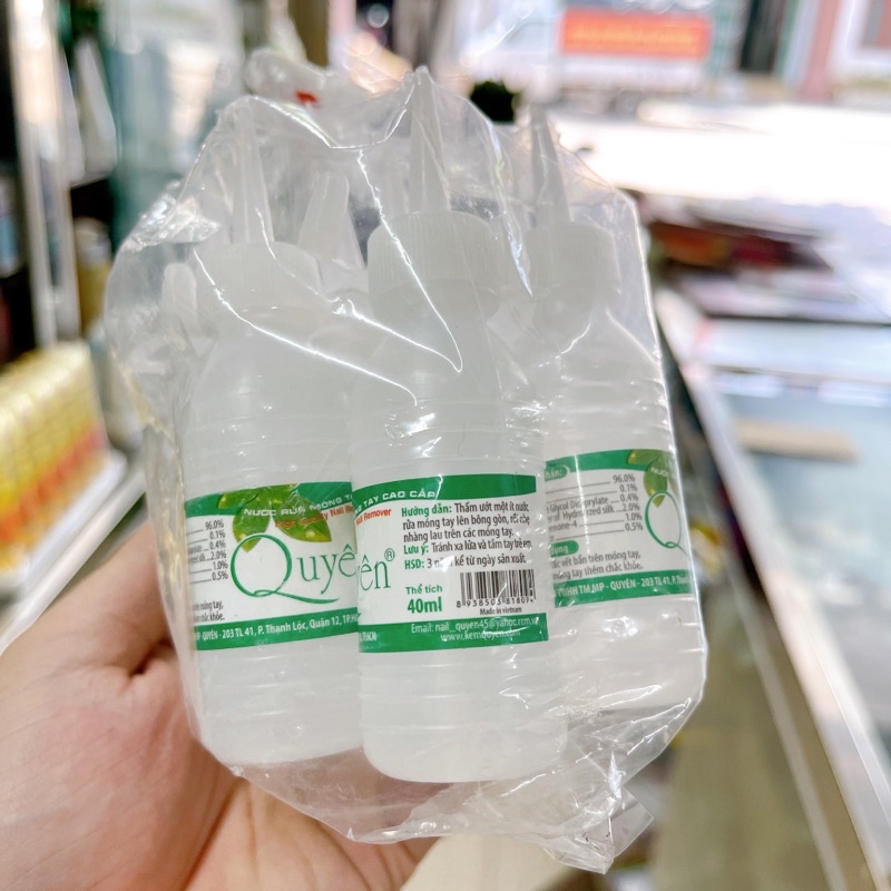 Nước Rửa Móng Tay Quyên  size 40ml, 125ml