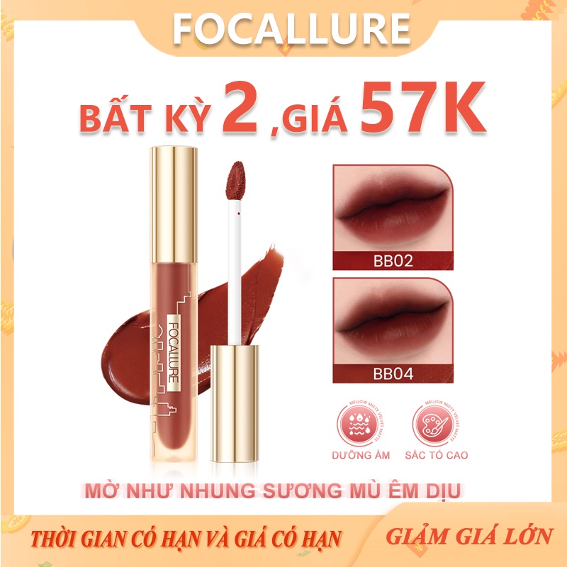 Son Môi Focallure MordenUrban Dưỡng Ẩm Lâu Phai Chất Son Siêu Mượt Mà Son Lì Dưỡng Ẩm Lâu Trôi Mềm Mịn Như Nhung | BigBuy360 - bigbuy360.vn