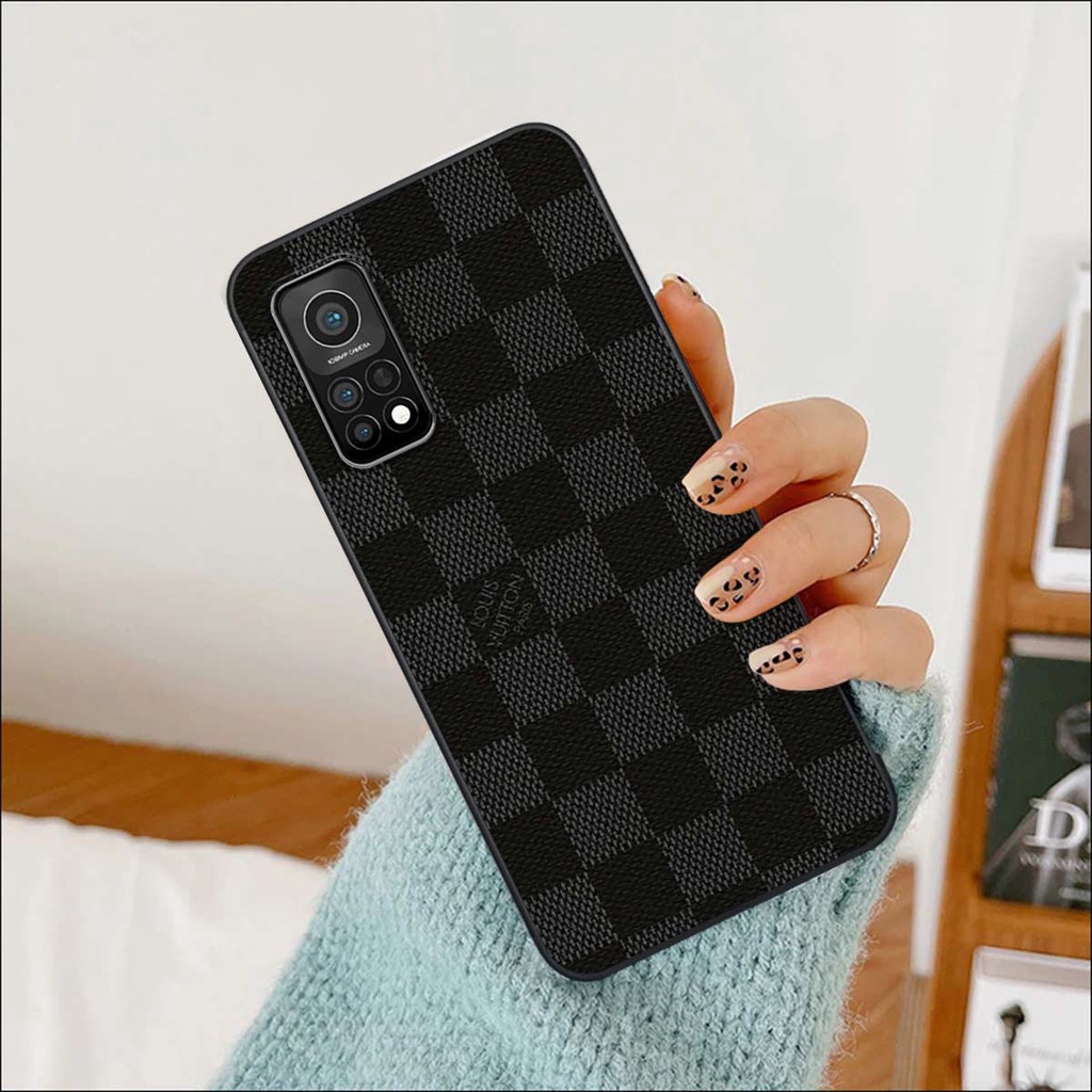 Ốp lưng Xiaomi Mi 10T Pro hình caro, thời trang hàng hiệu cao cấp, vỏ ốp rẻ đẹp