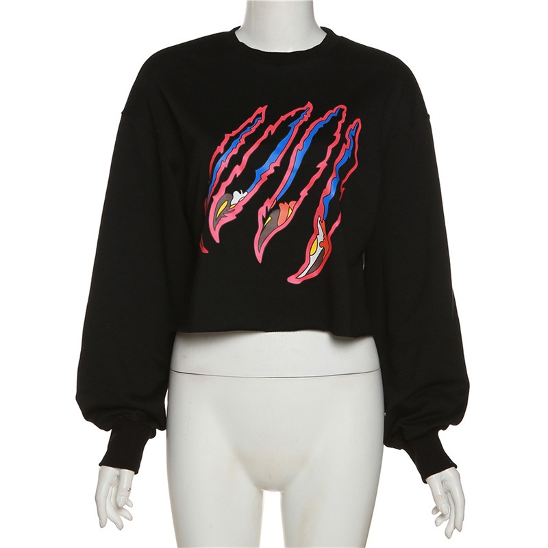 Áo Nỉ Nữ Dài Tay Cổ Tròn Form Rộng Thời Trang