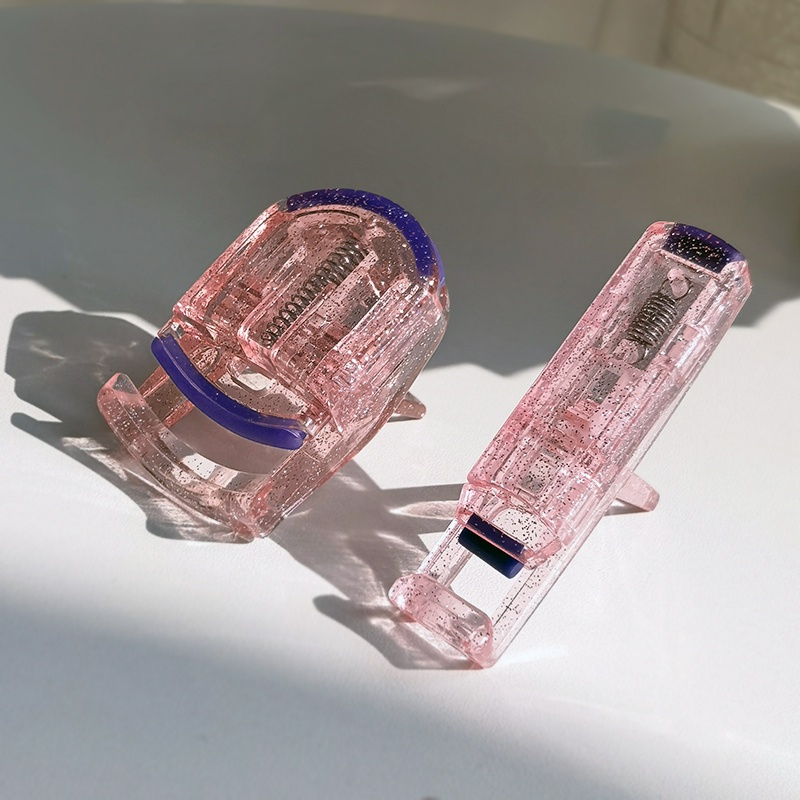 Kẹp Bấm Lông Mi Uốn Mi Kiểu Muji Lấp Lánh và Pastel 2 Size Bản To Góc Rộng và Bản Nhỏ Mini Eyelash Curler