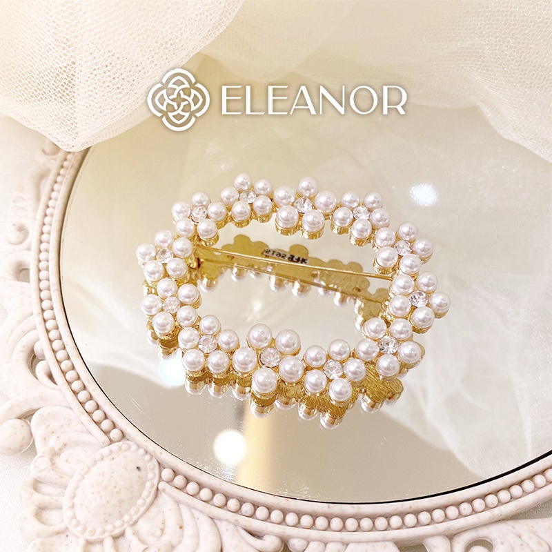 Ghim cài áo nữ Eleanor Accessories vòng hoa ngọc trai nhân tạo phụ kiện trang sức 5195